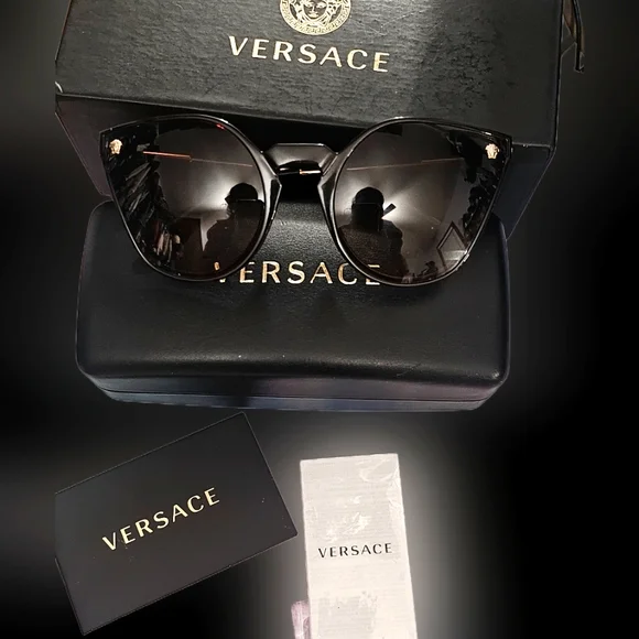 Versace | Accessories | Versace Cat Eyed Sunglasses Full 